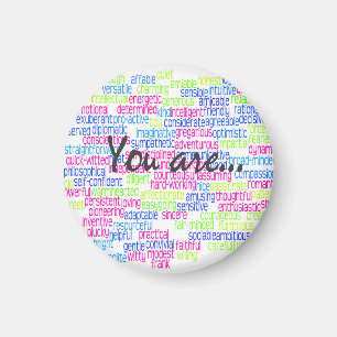 Positive Words that Describe You Magnet