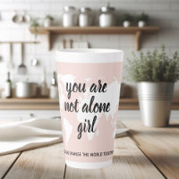 Positive You Are Not Alone Girl Motivation Quote