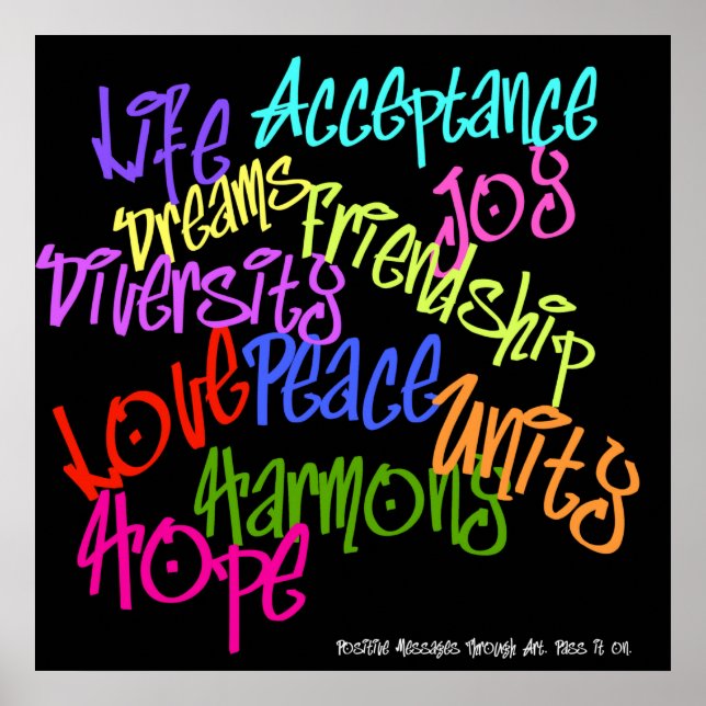 PositiveGraffiti Poster (Front)