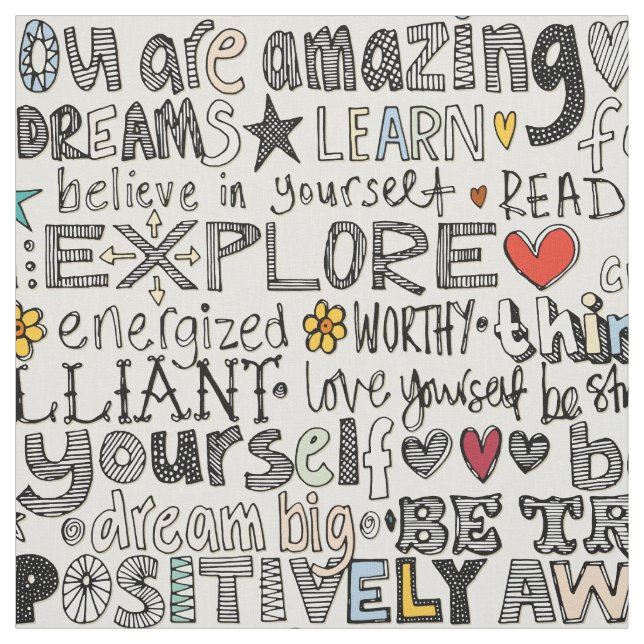 positively awesome fabric (Swatch)