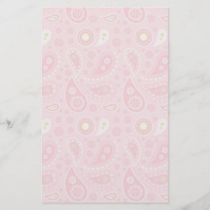 Positively Pink Paisley Stationery