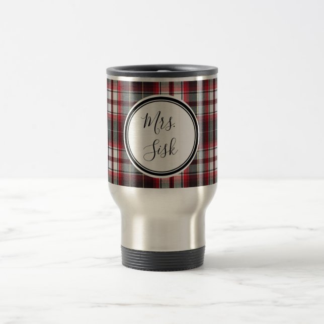 Positively Plaid Travel Mug Collection (Center)