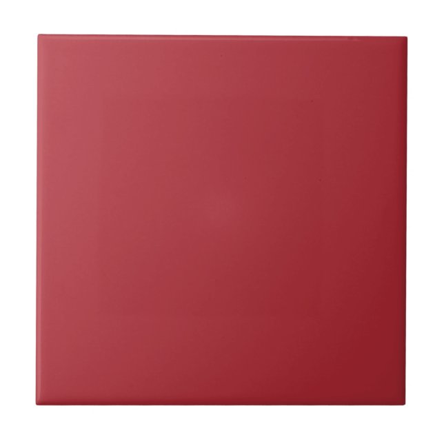 Positively Red Square Kitchen and Bathroom  Tile (Front)