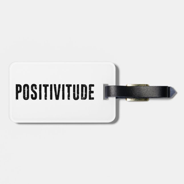 Positivitude Luggage Tag (Back Horizontal)