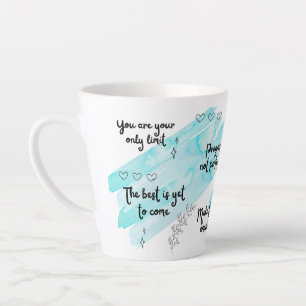 Positivity Boost Blue Latte Mug