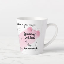 Positivity Boost Pink Latte Mug