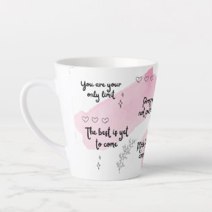 Positivity Boost Pink Latte Mug