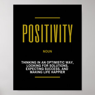 Positivity Inspirational Quote On Success Poster
