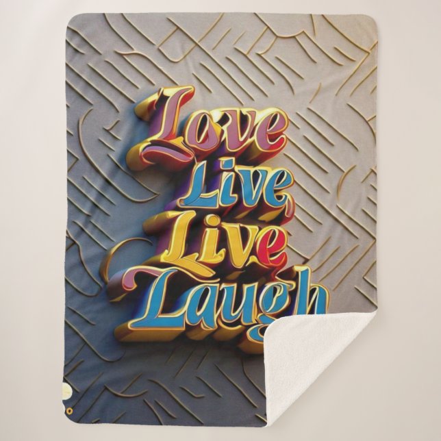 "Positivity Matters Most" Sherpa Blanket (Front)