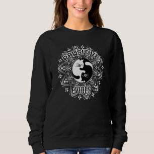 Positivity Meditation Lotus Mandala Yin Yang Yoga Sweatshirt