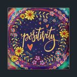 Positivity Pretty Fun Colourful Floral Inspirivity Magnet<br><div class="desc">Trendy Fun Colourful Positivity Floral Inspirational One Word Magnet. - an easy way to get daily inspiration. These inspirational magnets. would also make a nice gift for a friend needing some motivation, or encouragement. Great for those participating in the One Word Challenge each year. To see my daily Inspirivity illustrations,...</div>