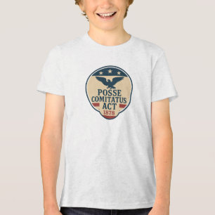 Posse Comitatus Act 1878 Seal Design Tri-Blend Shirt