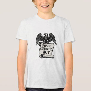 Posse Comitatus Act Eagle Scroll Tri-Blend Shirt