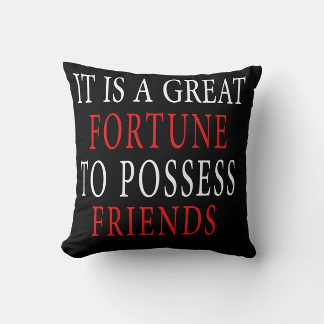 possess friend Throw Pillow (Front)