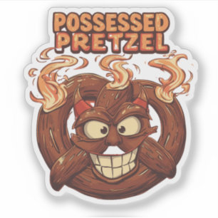 Possessed Pretzel Funny Halloween Pretzel Pun