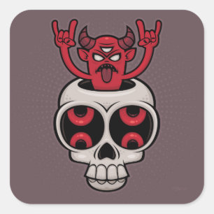 Possessed Square Sticker