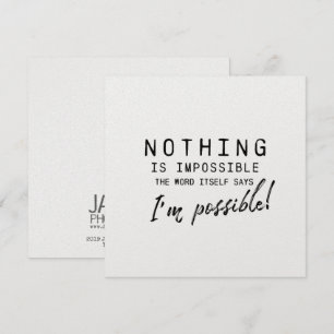 POSSIBILITIES 5.25 x 5.25 card