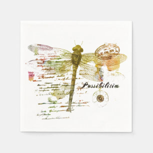 Possibilities dragonfly napkin