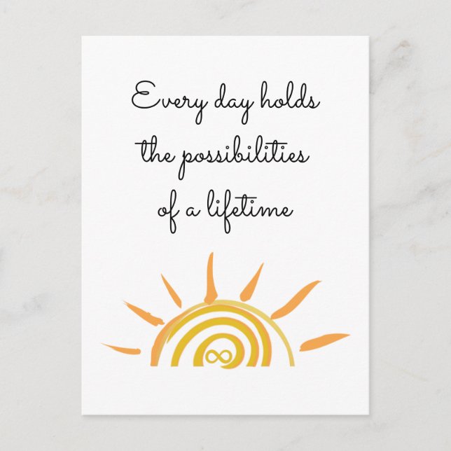 Possibilities of a Lifetime Postcard (Front)