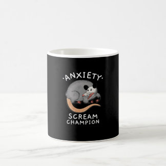 POSSUM ANXIETY SCREAM CHAMPION COFFEE MUG