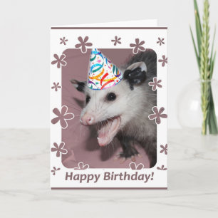 Possum birthday card