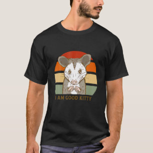 Possum Cat Kitty Rash Animal Retro T-Shirt