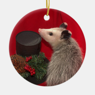 Possum Christmas Ornament.. One of a Kind !!! Ceramic Tree Decoration