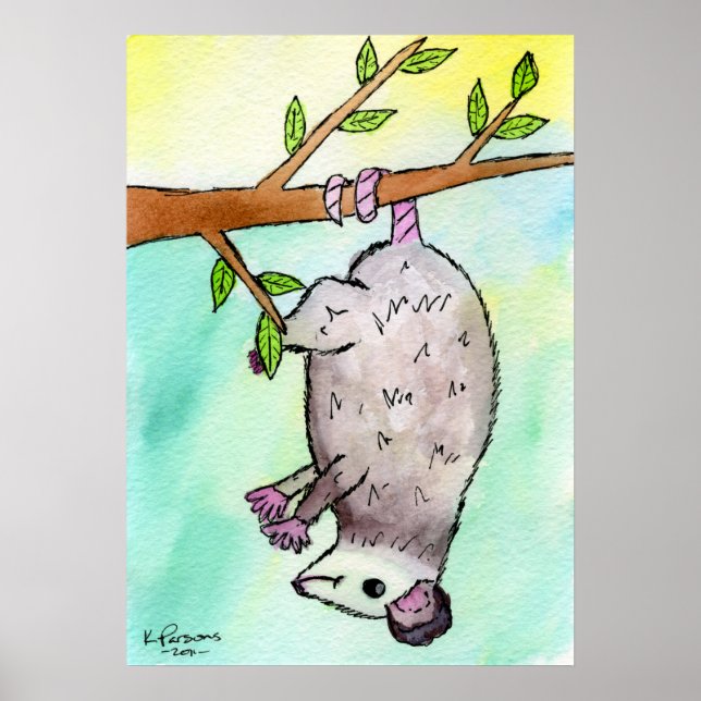 Possum Danglin' Poster (Front)