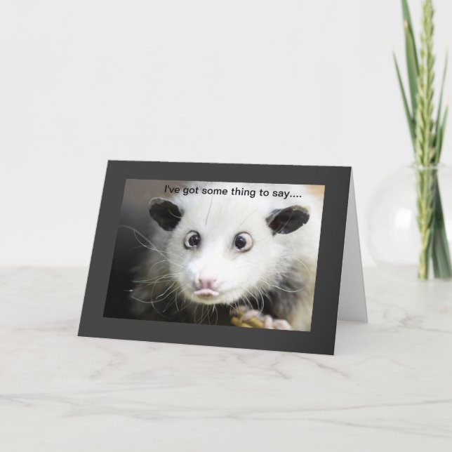 Possum Design Holiday Card (Front)