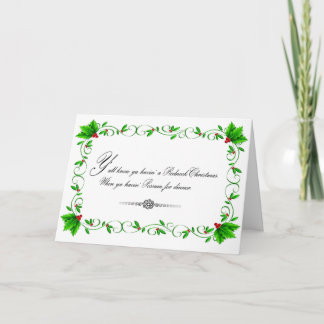 Possum Dinner Christmas card (White)