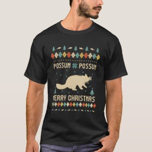 Possum Funny Ugly Sweater Vintage Retro For Christ