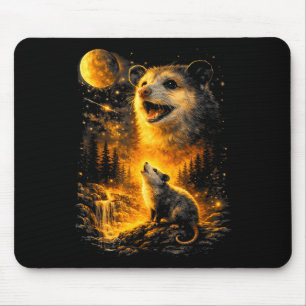 Possum howling to the moon vintage meme 90s funny mouse mat
