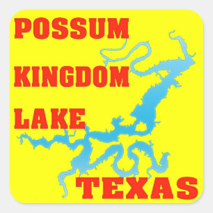 Possum Kingdom Lake, Texas Square Sticker