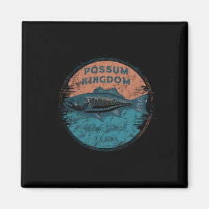 Possum Kingdom State Park Texas Retro Vintage Fish Magnet