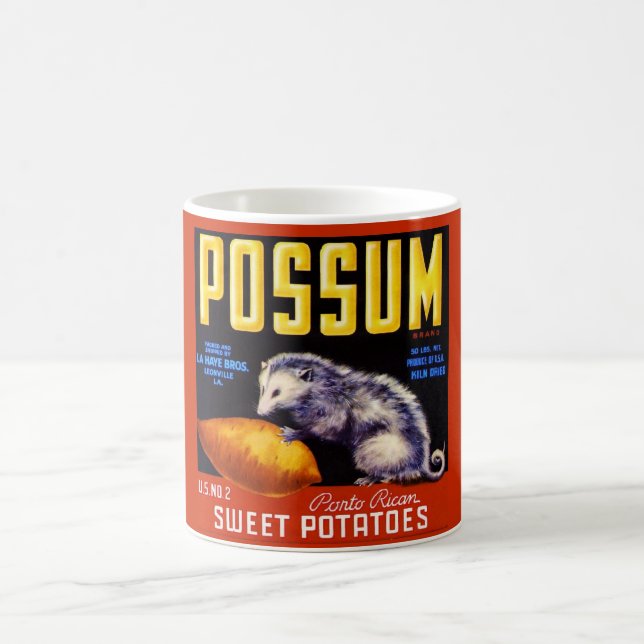 Possum Label Coffee Mug (Center)