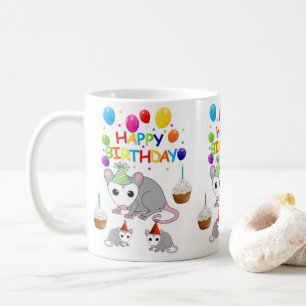 Possum Mug Happy Birthday Mug