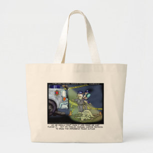 Possum Protocol Funny Gifts Tees & Collectibles Large Tote Bag