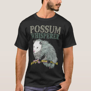 Possum Whisperer Street Cat Opossum Animal Phalang T-Shirt