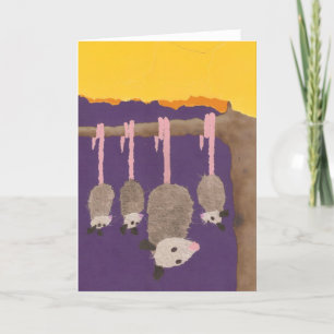 "Possums" greeting card
