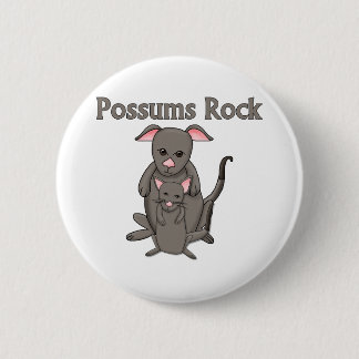 Possums Rock 6 Cm Round Badge