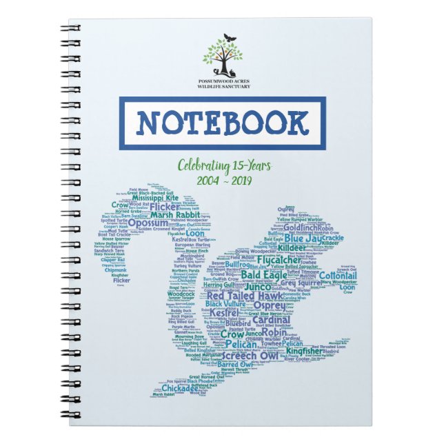 Possumwood Acres 15th Anniversary Celebration Notebook (Front)