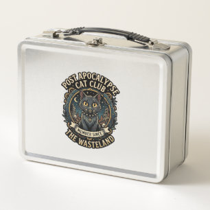 Post Apocalypse Cat Cat Dad Gift Idea - Post Apoca Metal Lunch Box
