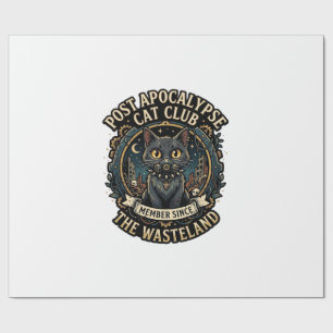 Post Apocalypse Cat Cat Dad Gift Idea - Post Apoca Wrapping Paper