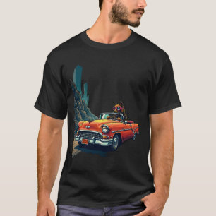 Post Apocalyptic Cat Driver Wasteland Survival Ret T-Shirt