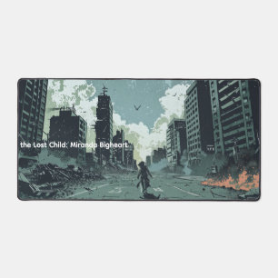Post-Apocalyptic Lost Child Comic Strip Desk Mat