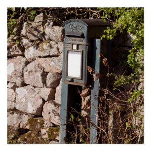 Post Box Eskdale Cumbria Poster
