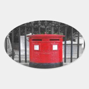 Post Box Oval Sticker