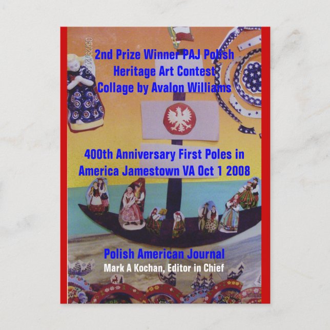 Post Card 2nd Prize Winner PAJ Heritage... (Front)