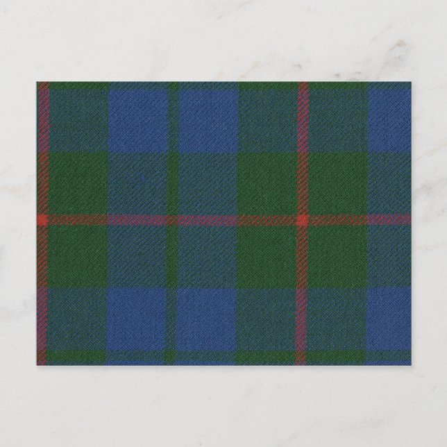 Post Card Barclay Hunting Ancient Tartan (Front)