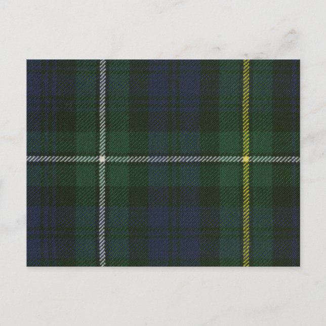 Post Card Campbell of Argyll Modern Tartan Print (Front)